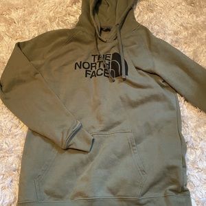 Army Green North Face Pullover